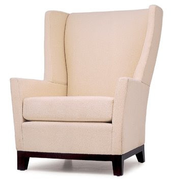 RV-5272 Wing Back Fabric Dining Chair in Tan