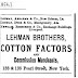 Dixie Jews: The Lehman Brothers And Alabama Slave-Grown Cotton 