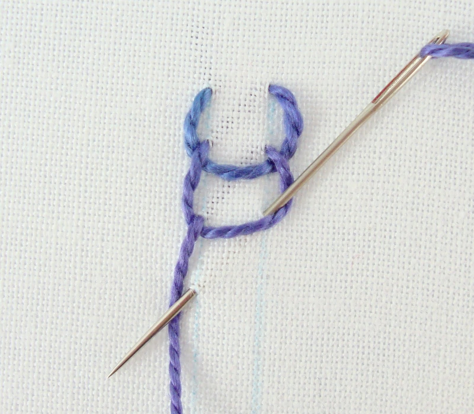 Open Chain Stitch Embroidery
