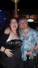 Me, with Dave Foley, somewhere in the Caribbean