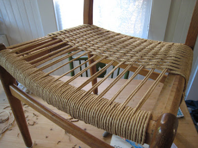 The Runcible Bin: Chair weaving