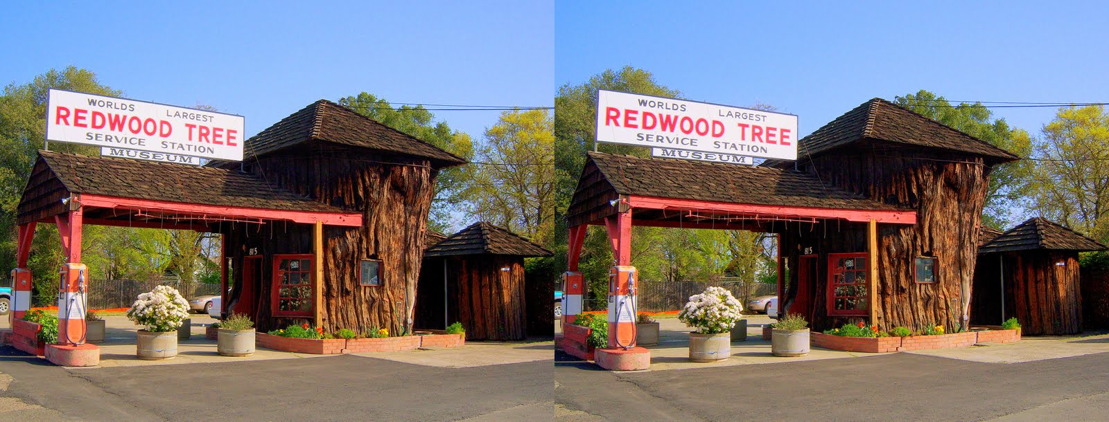 Depthshooter One Log Gas Station, Ukiah, CA