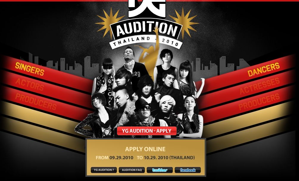 Info Yg Audition Thailand 2010 Daily K Pop News