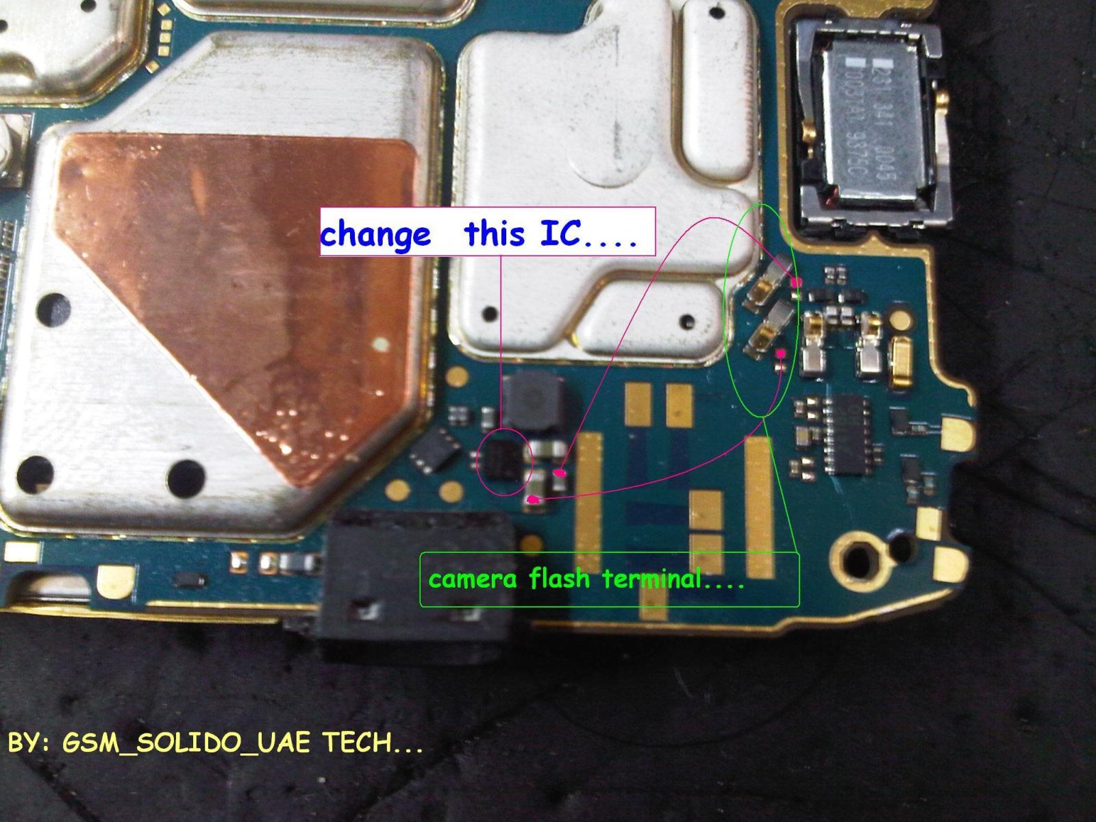 Solve Camera Flash Light failure on Blackberry Bold 9700 Mobile Phone