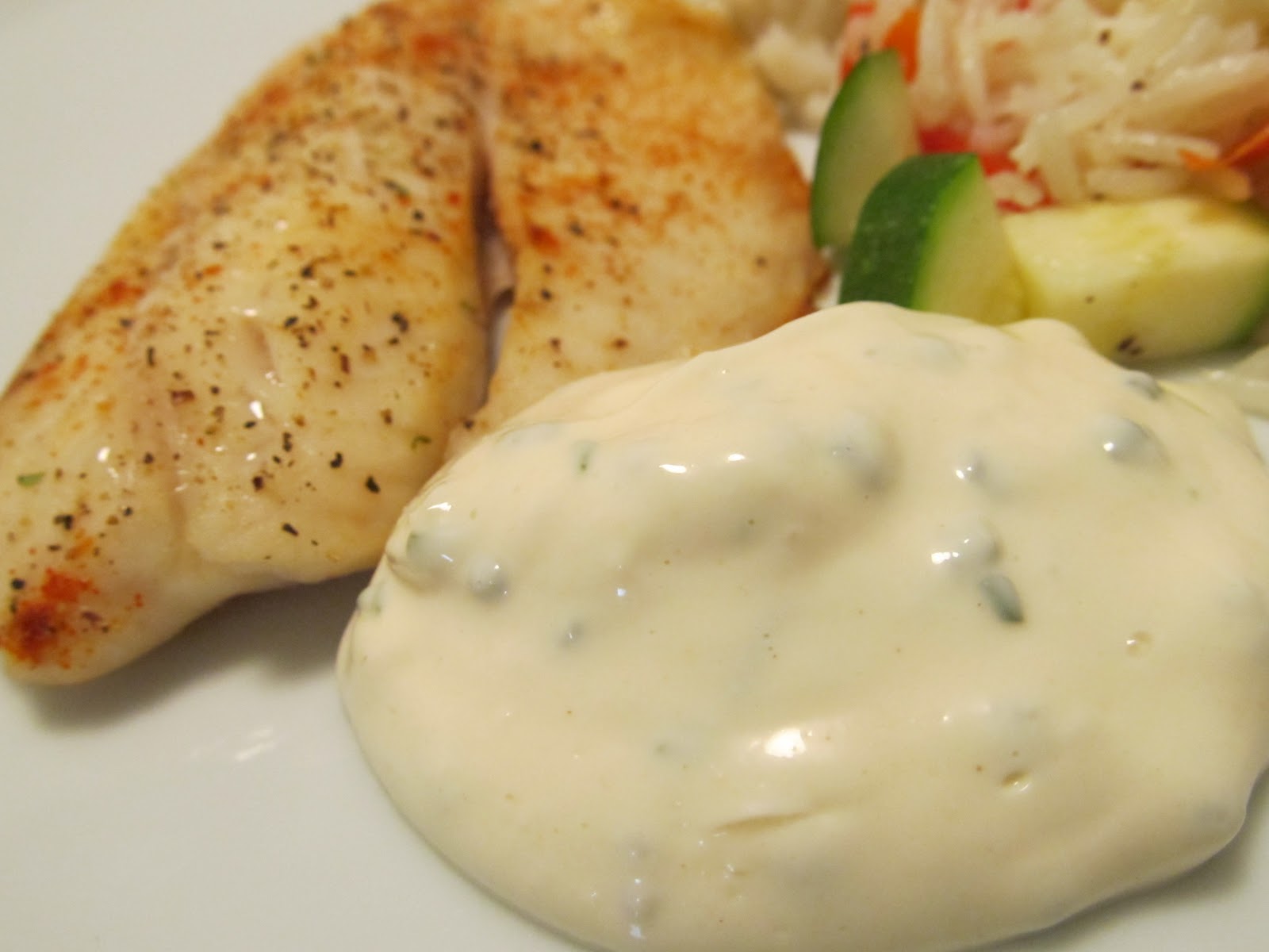 Jenn's Food Journey Simple Baked Fish with Rosemary Aioli