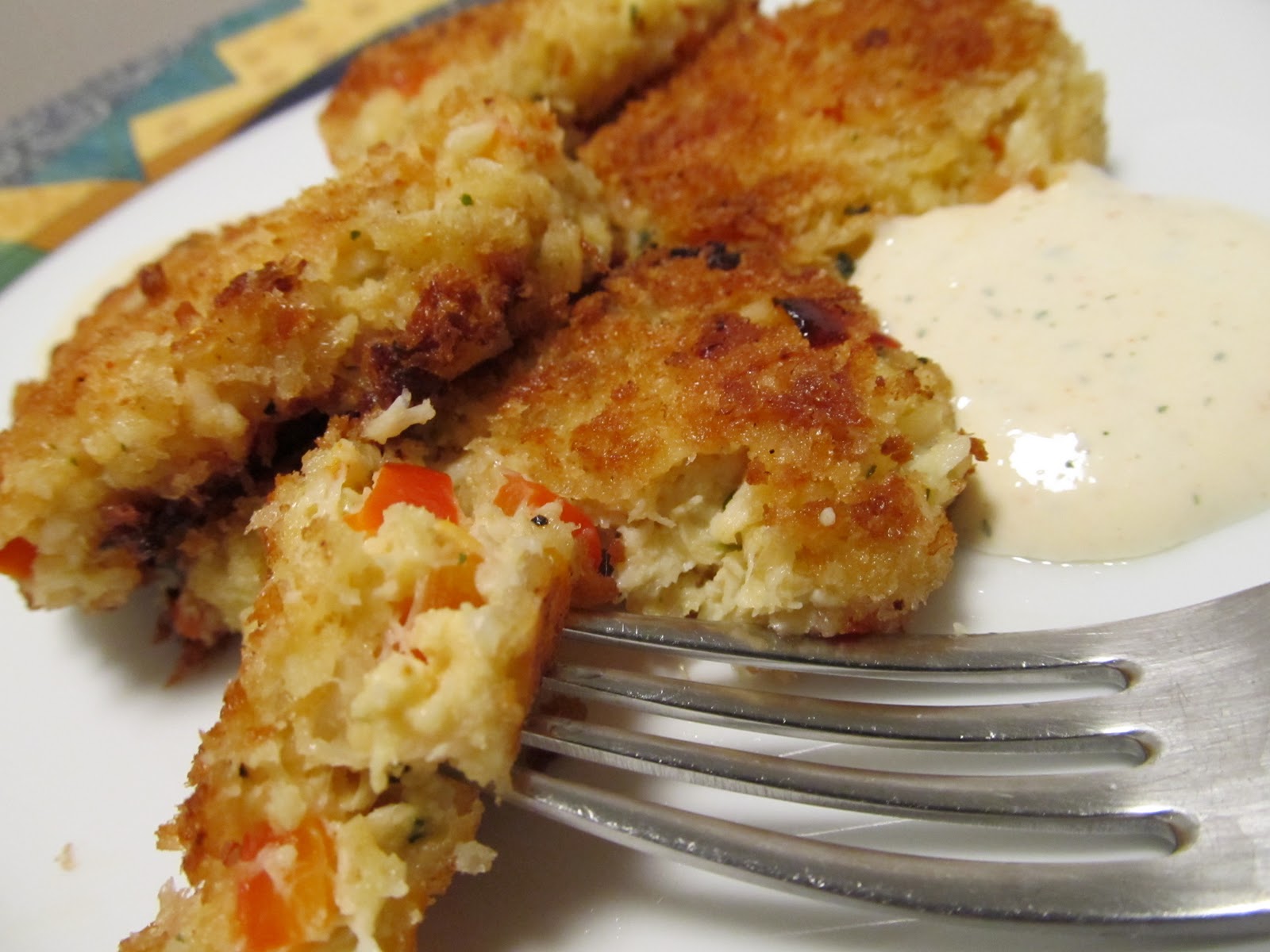 Jenn's Food Journey Spicy Crab Cakes with Lemon Aioli