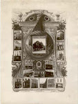 Zwart-witfoto van collage, gemaakt door J. Verwest, als propaganda voor SM Vooruit, 1904.