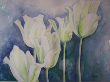 tulpen "spring green" aquarel