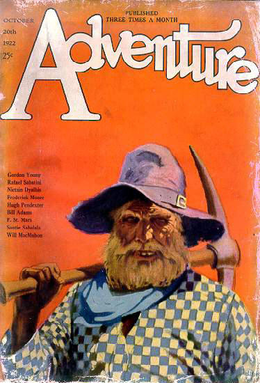 Cover of Adventure, October 20, 1922 (courtesy Laurie Powers' Wild West Blog)