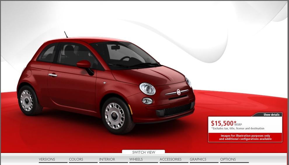 Fiat USA: Fiat 500 Configurator and Prices