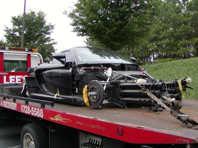 Porsche Carrera gt wrecked