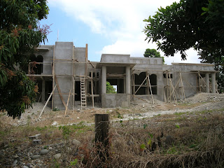 Honduran house under construction, La Ceiba