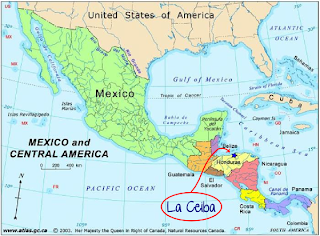 Map La Ceiba, Honduras, Central America
