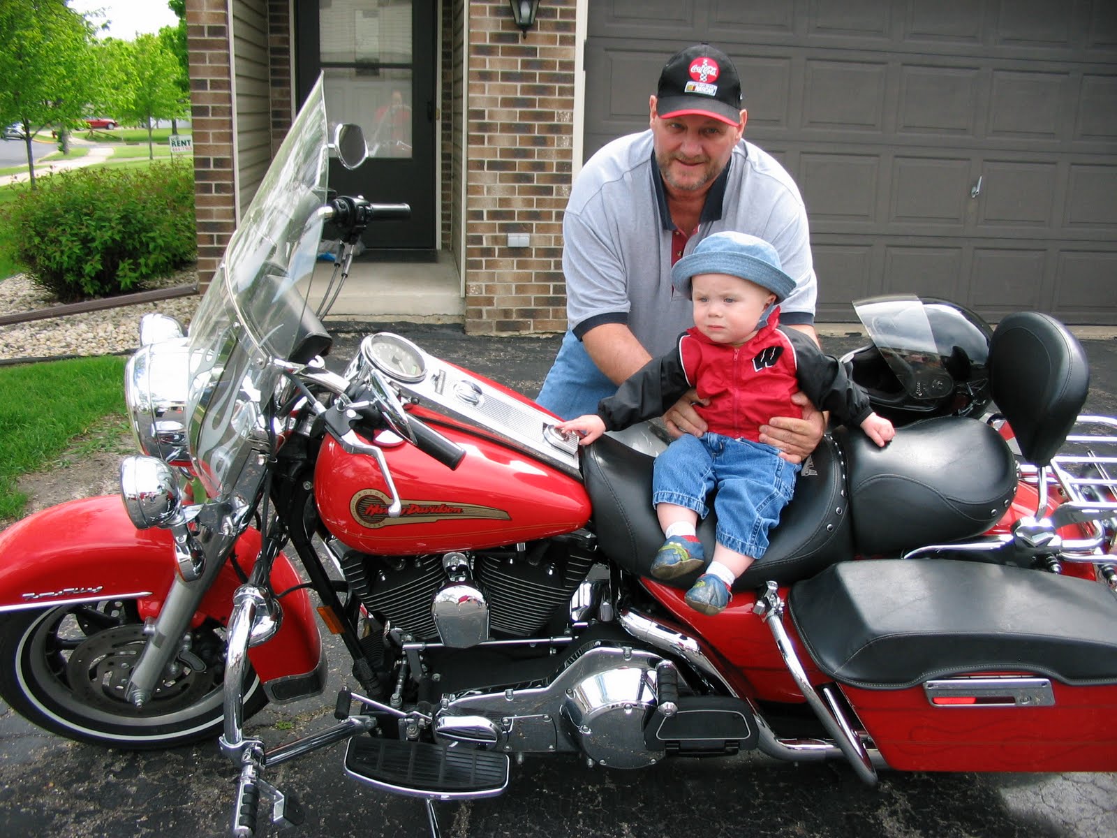 Thomson Family Blog Rick Takes a Ride on Grandpa's Harley