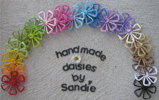 Handmade Daisies by Sandie