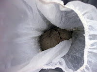 The spent rice after the Sake was squeezed out. The spent rice after the Sake was squeezed
out.