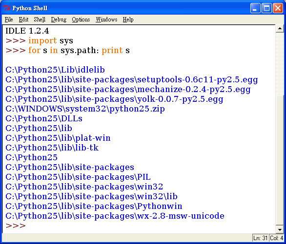 python 學習手札: 1月 2011