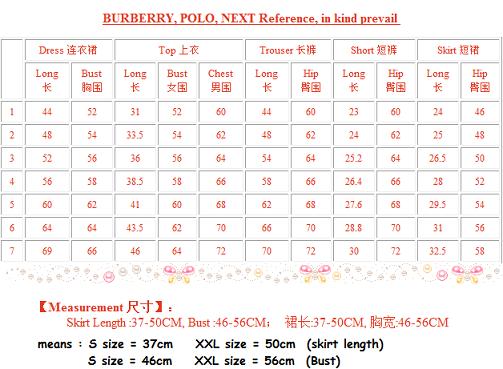 burberry baby shoes size chart