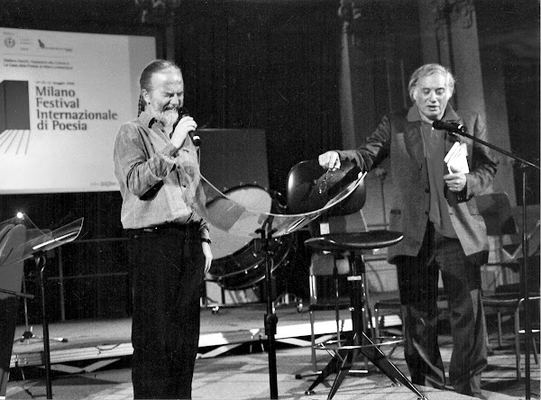 Tomaso Kemeny con Endre Szkàrosi alla Casa della Poesia nel 2005