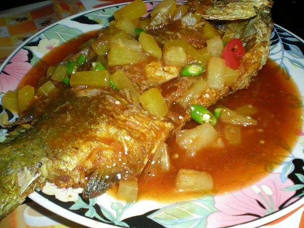 Haslina: Ikan Siakap Sweet Sour with resepi.