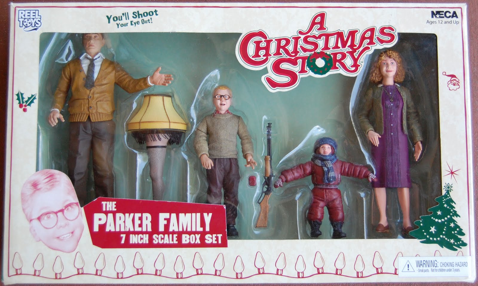 Chocolate Covered Action Figures: A Christmas Story: The Parker Family 7"scale Box Set