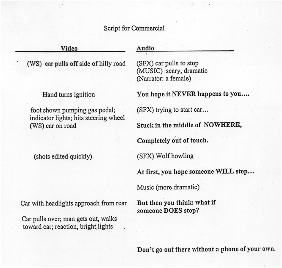 Media Studies - Unit G324: The Scipt & Shooting Script
