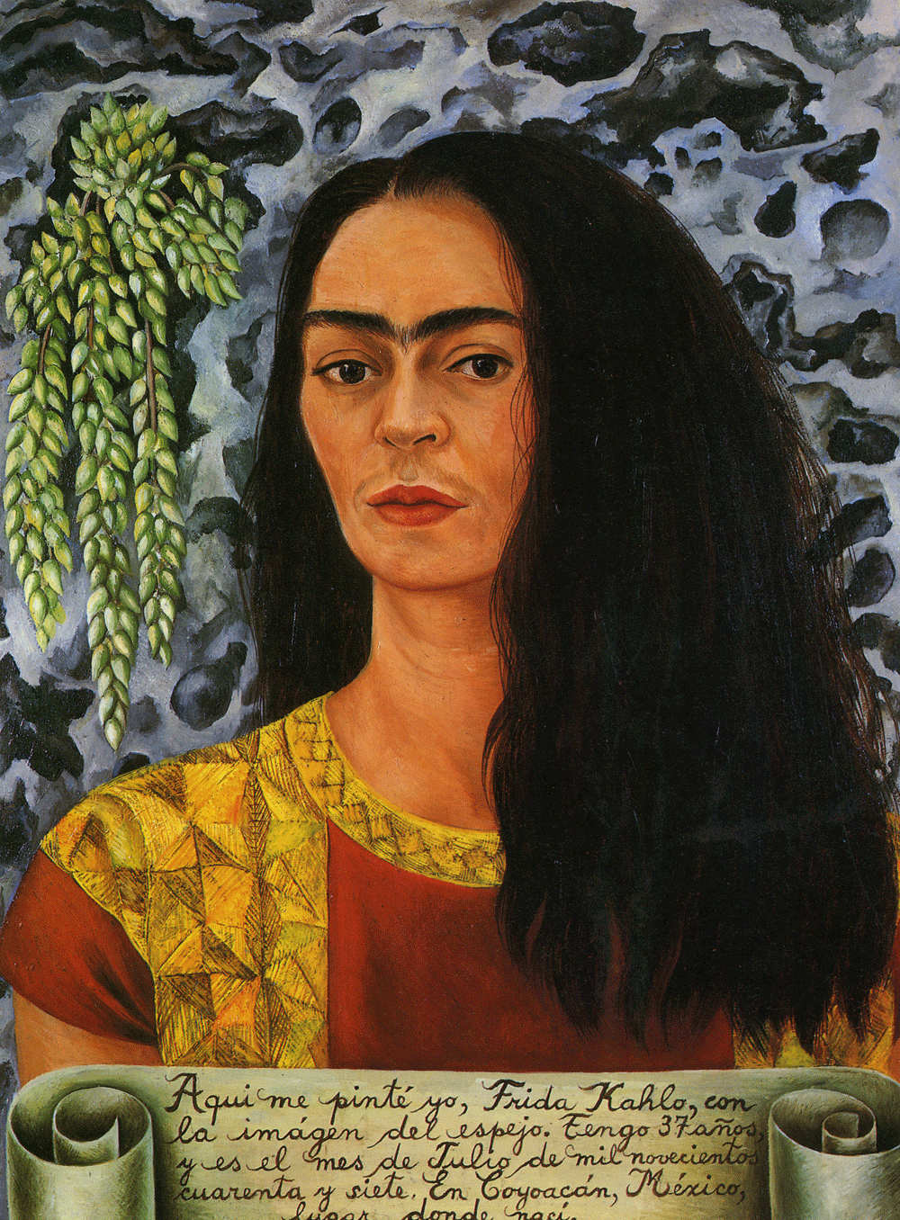 Self-portrait with loose hair