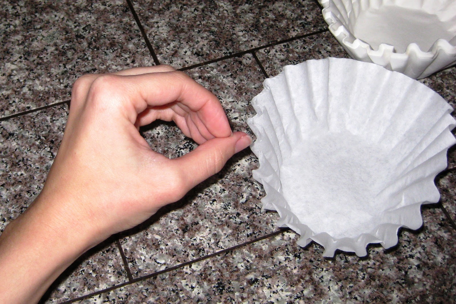 Ashley's Craft Corner Coffee filter carnations