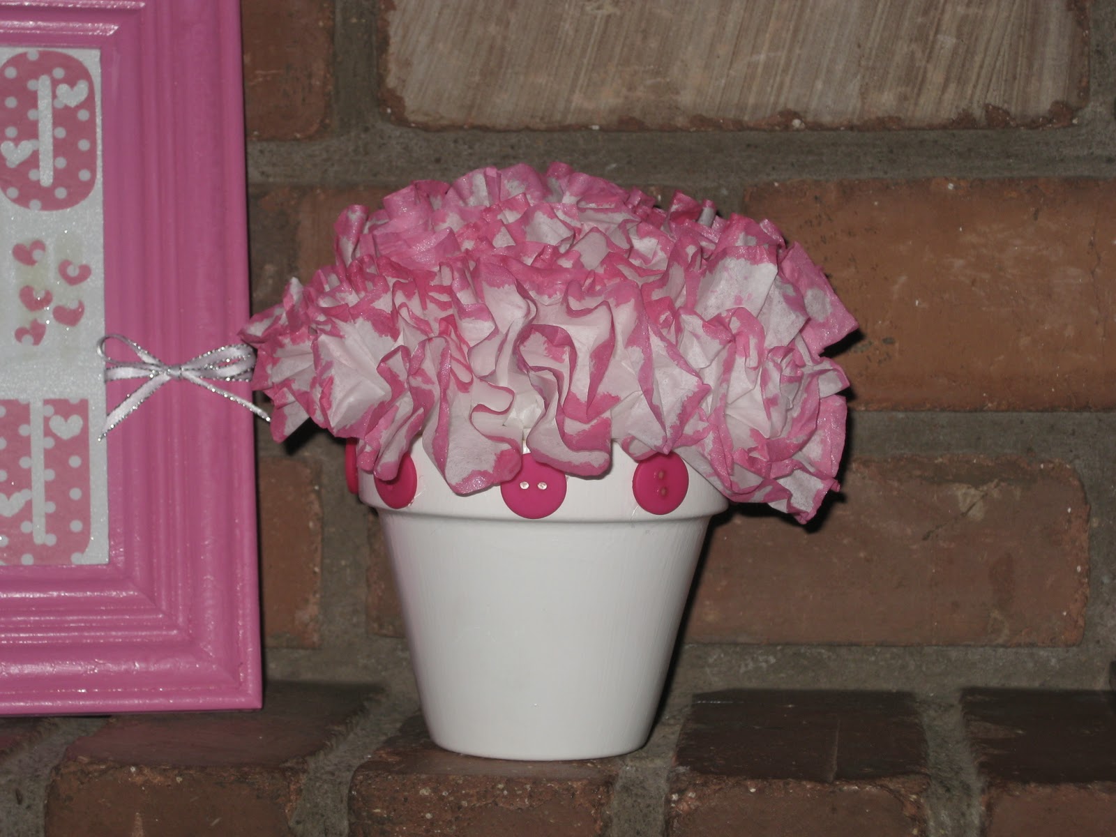 Ashley's Craft Corner Coffee filter carnations