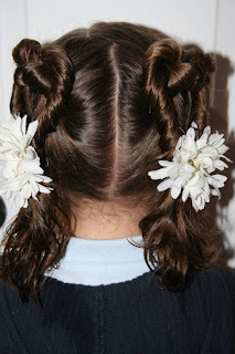 Back view of Two Heart Twists hairstyle