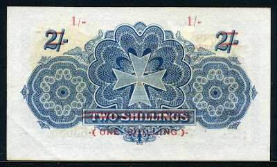 Malta bank notes Shilling