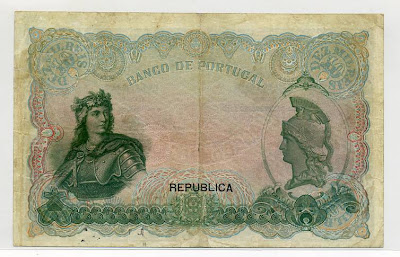 Portuguese bank notes 10 Mil Reis banknote