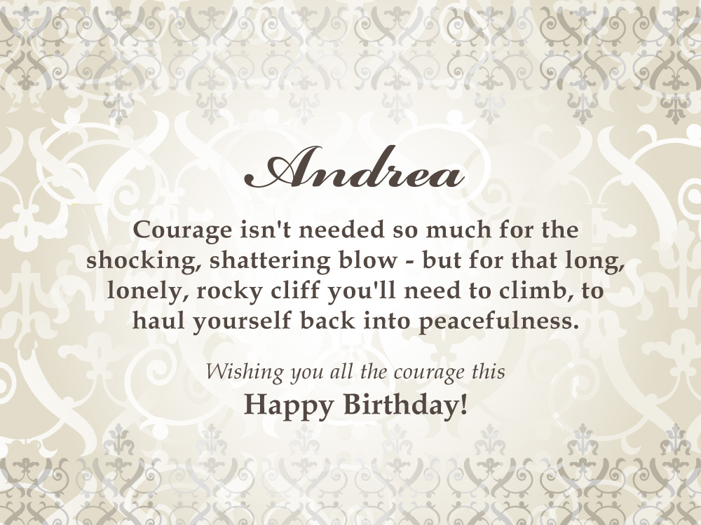 FD: Andrea Birthday Card