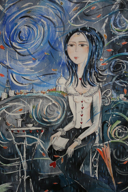 La femme aux cheveux bleus