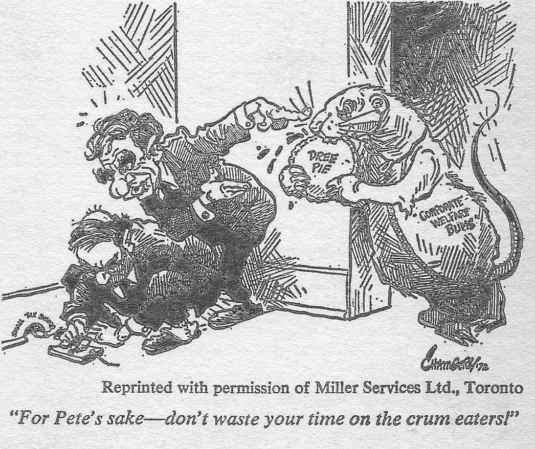 Pushed to the Left and Loving It The Corporate Welfare State vs the