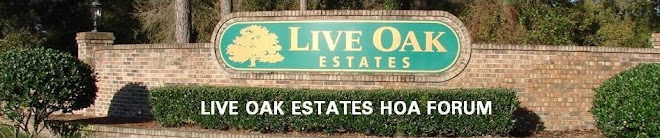 Live Oak Estates HOA Forum