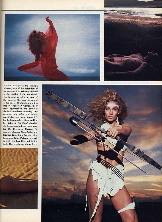 SERIZ MAD MAX 2 (ARTICLE SUR VIRGINIA HEY PLAYBOY)