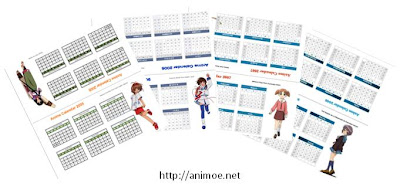 Anime desk calendar | Animoe