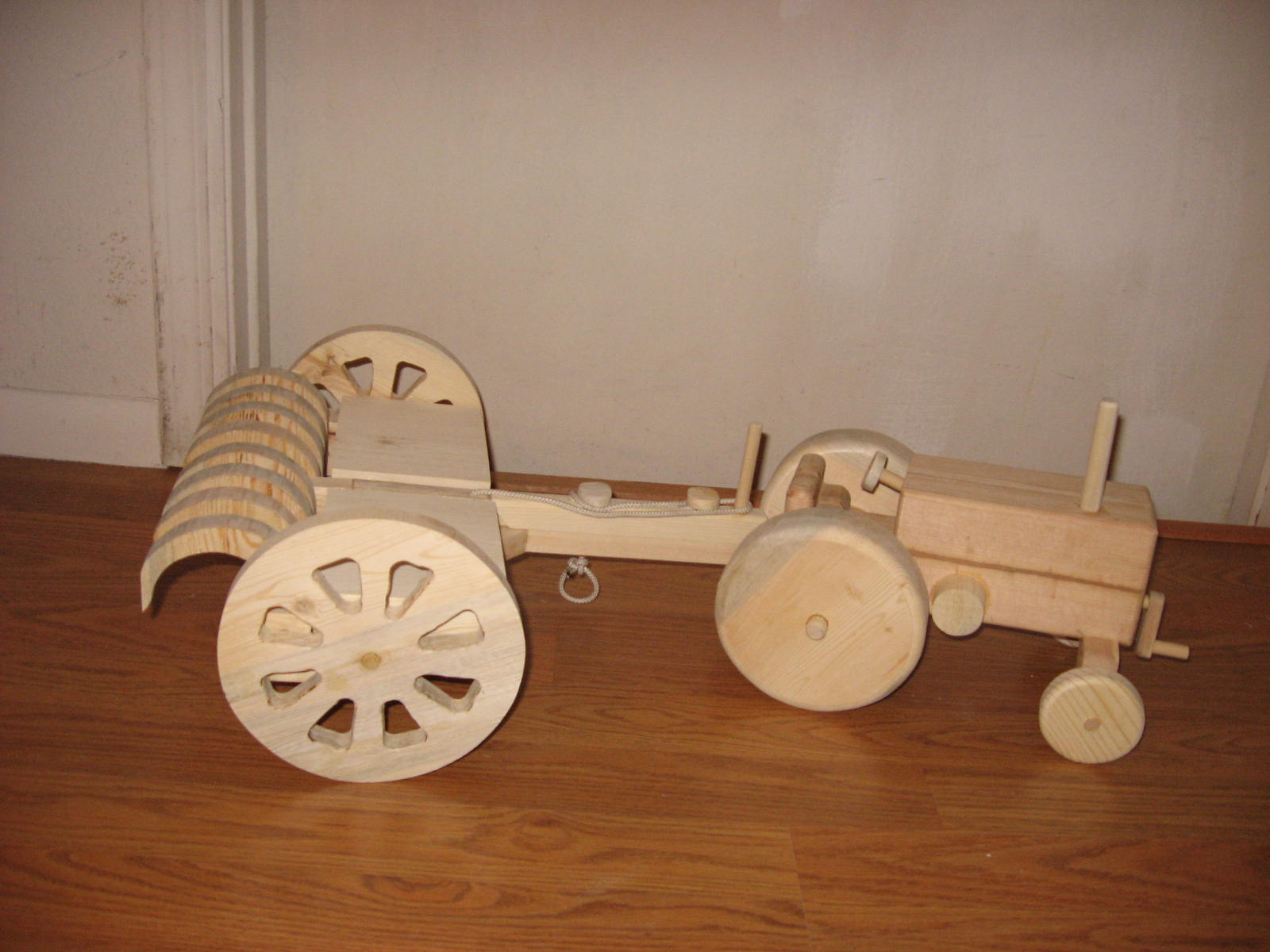 sawdustbybillyo: Replica of a hay rake, tines raise and lower and lock up