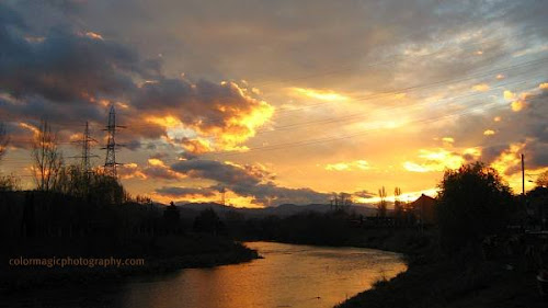 November river sunset