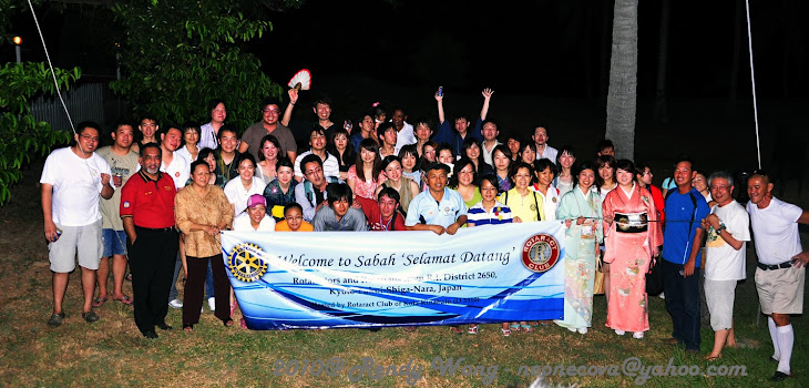 Fellowship with our sponsoring club - Rotaray Club of Kota Kinabalu