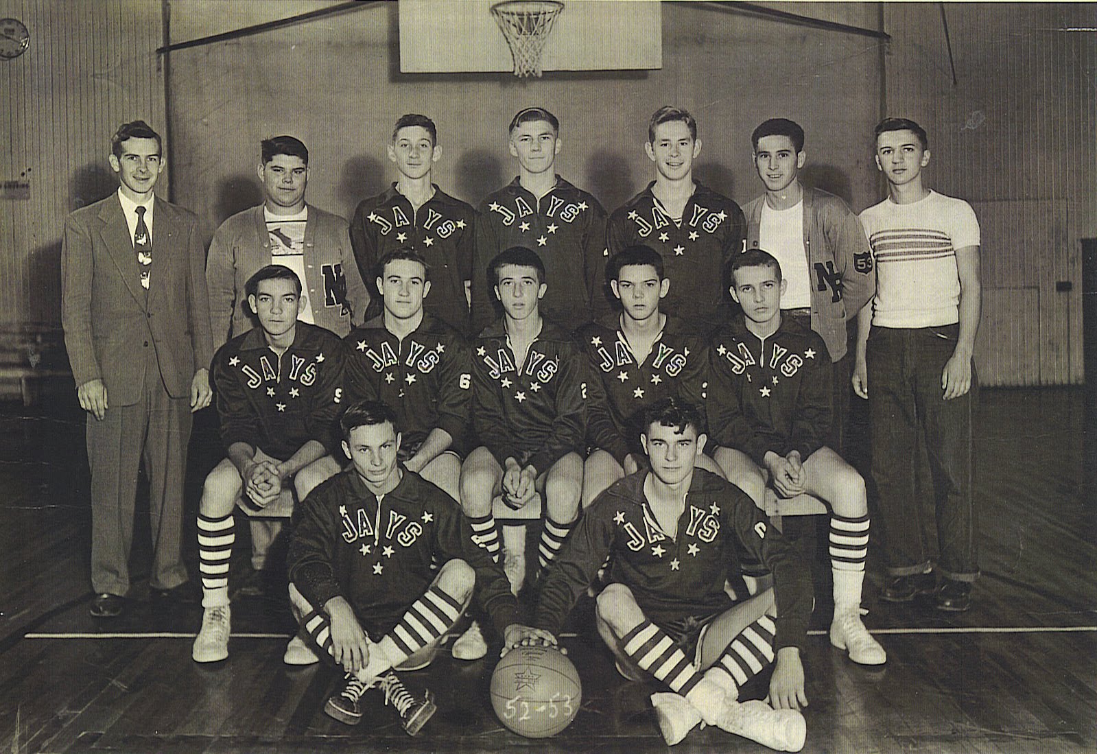 thebluester 195253 basketball team