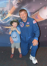 Leo with Astronaut Roger Crouch, Kennedy Space Centre, FL, USA, May 2010
