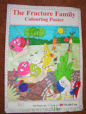 the fracture family colouring sheet from queen alexandra hospital portsmouth fracture clinic