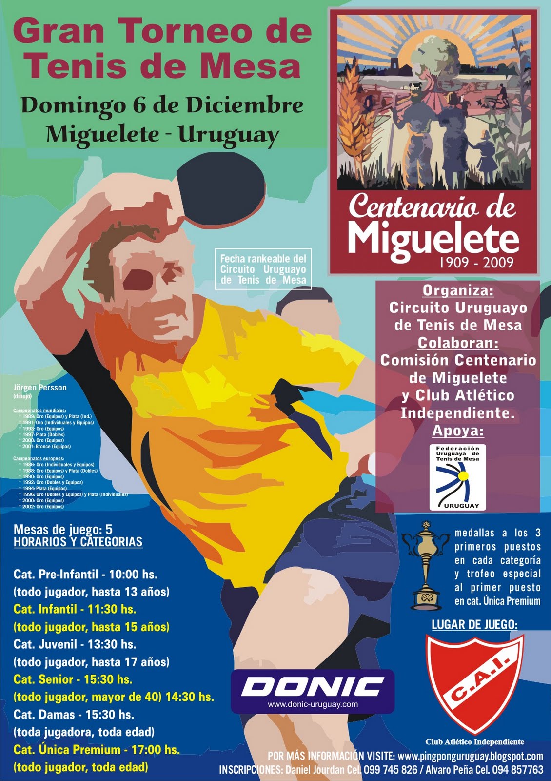 pingpong Uruguay TORNEO EN MIGUELETE