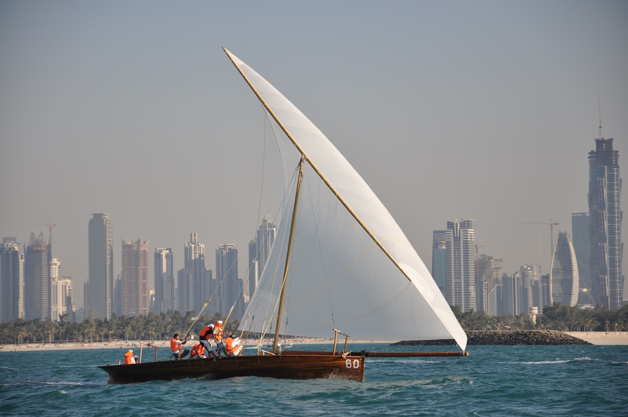 SailRaceWin Dhows in Dubai 14th January 2011