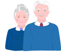 grandma and grandpa graphic
