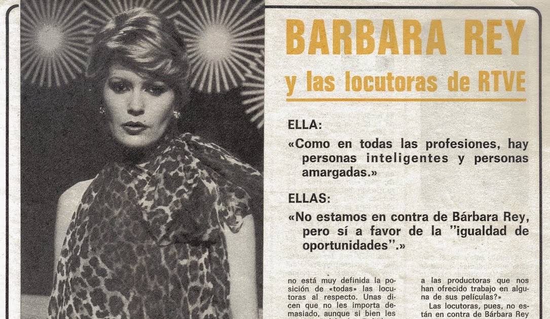 Días de viejo color Barbara Rey