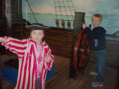 AVAST ye Lubbers! Pirates Casey and Becca at Crane's Point