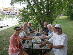 happy hour in Bobcageon.  I got into this pic--we corralled a passer-by to take it!